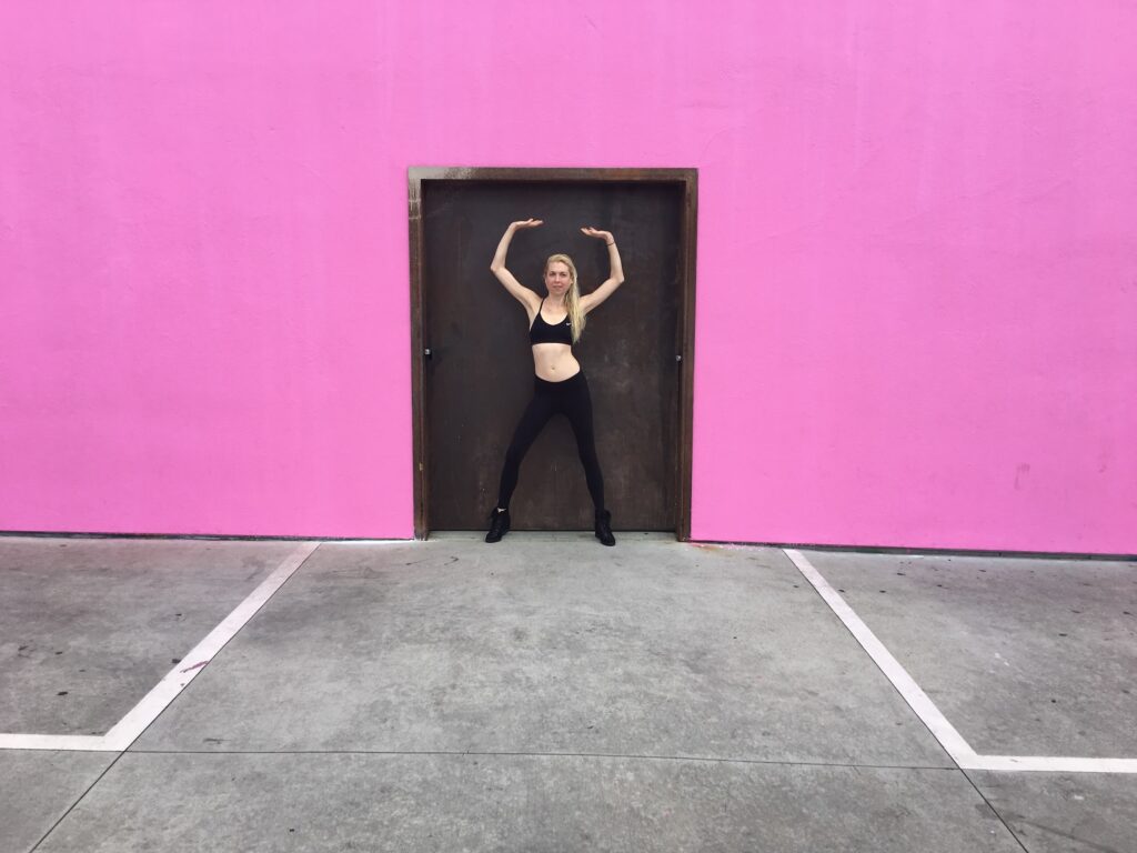 amber pink wall